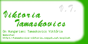 viktoria tamaskovics business card