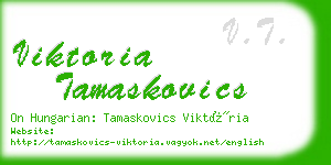 viktoria tamaskovics business card